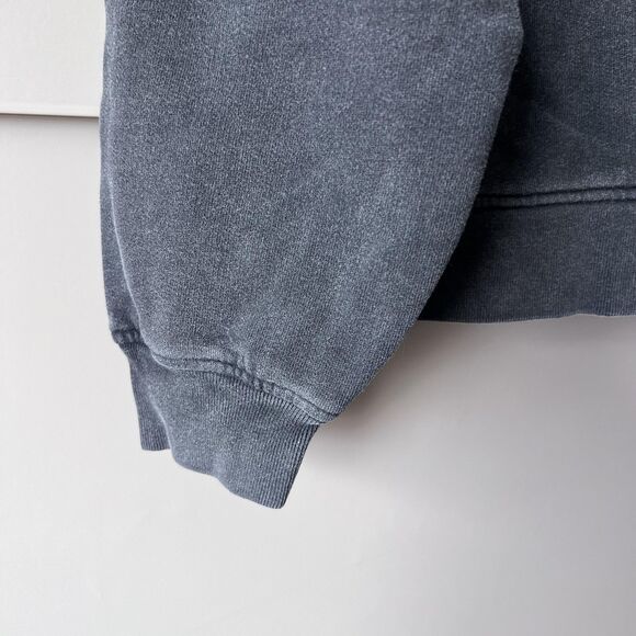 Sezane Sweatshirt Womens Medium Black Wild Wild Child Graphic Crewneck Pullover - Picture 6 of 10